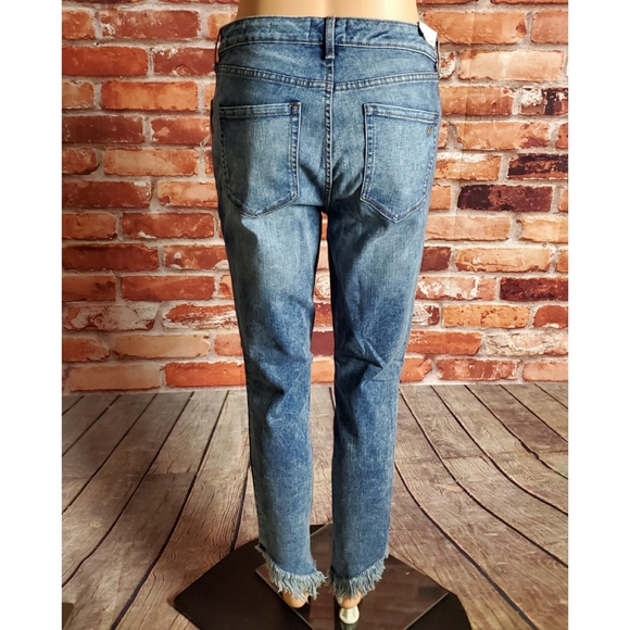 William Rast Frayed Hem Mid-Rise Skinny Jeans 28 - Picture 4 of 5